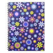  Pop Art Style Daisy Flowers Pattern Notitieboek (Voorkant)