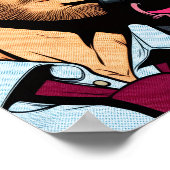 Pop art style hunky guy Poster (Hoek)