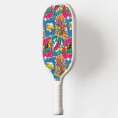 Pop Art Style - Kleurrijke Retro Comic Explosions Pickleball Paddle (Links)