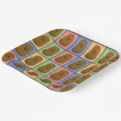 Pop Art Style Potato Papieren Bordje (Gebogen)