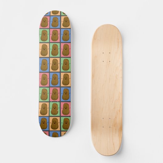 Pop Art Style Potato Persoonlijk Skateboard (Voorkant)