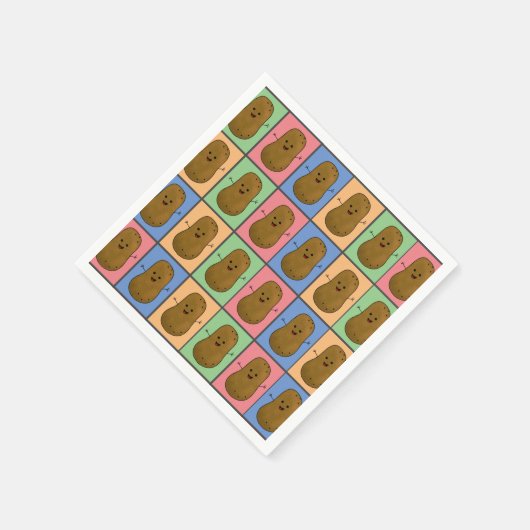 Pop Art Style Potato Servet (Hoek)