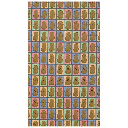 Pop Art Style Potato Tafelkleed (Voorkant)