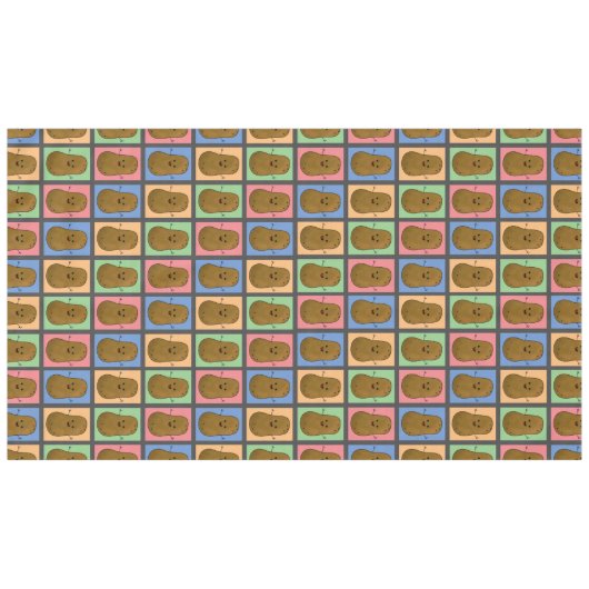 Pop Art Style Potato Tafelkleed (Voorkant (Horizontaal))
