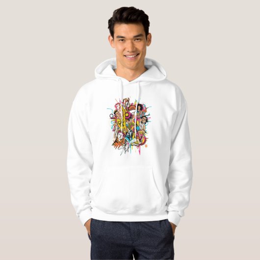 Pop Art Style Tee – Bold Retro Design Hoodie (Voorkant volledig)