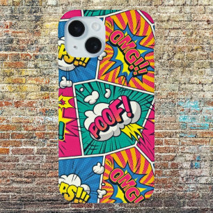 Pop Art Style - Waanzinnige Retro Comic Explosion iPhone 15 Case