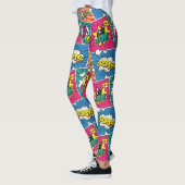 Pop Art Style - Waanzinnige Retro Comic Explosion Leggings (Links)
