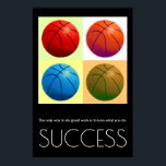 Pop Art Succes Motivatie Basketbal Stijlvol Poster<br><div class="desc">Sport Digitaal bewerkte kunst - Basketball Poster Print - Digital Comic Style Artwork - College Pop Art - Computer Afbeeldingen - De enige manier om geweldig werk te doen is van alles te houden wat je doet.</div>