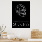Pop Art Succes Motivatie Football Trendy Poster (Keuken)