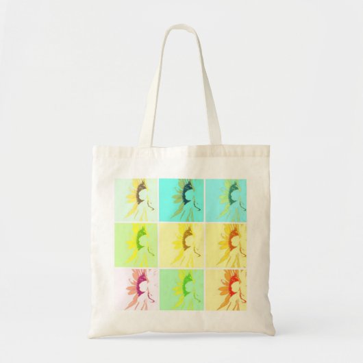 Pop Art Sunflower Tote Bag (Voorkant)