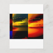 Pop Art Sunset Briefkaart (Voorkant)
