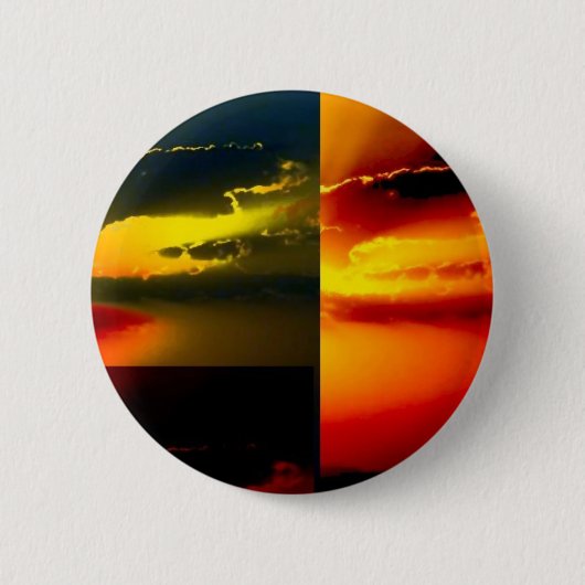 Pop Art Sunset Ronde Button 5,7 Cm (Voorkant)