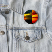 Pop Art Sunset Ronde Button 5,7 Cm (In situ)