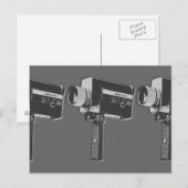 Pop Art Super 8-filmcamera Briefkaart (Voorkant / Achterkant)