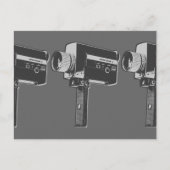 Pop Art Super 8-filmcamera Briefkaart (Voorkant)