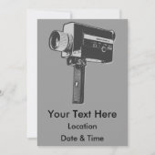 Pop Art Super 8-filmcamera Kaart (Voorkant)