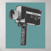 Pop Art Super 8-filmcamera Poster (Voorkant)