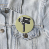 Pop Art Super 8-filmcamera Ronde Button 7,6 Cm (In situ)