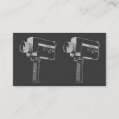 Pop Art Super 8-filmcamera Visitekaartje (Achterkant)