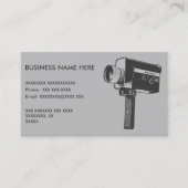 Pop Art Super 8-filmcamera Visitekaartje (Voorkant)