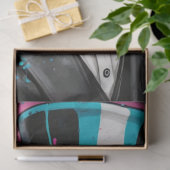 Pop Art Surrealisme Vrouw in een Top Hat Decoupage Tissuepapier (Geschenk)