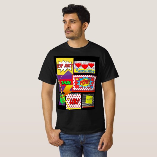 Pop Art T-shirt (Voorkant volledig)