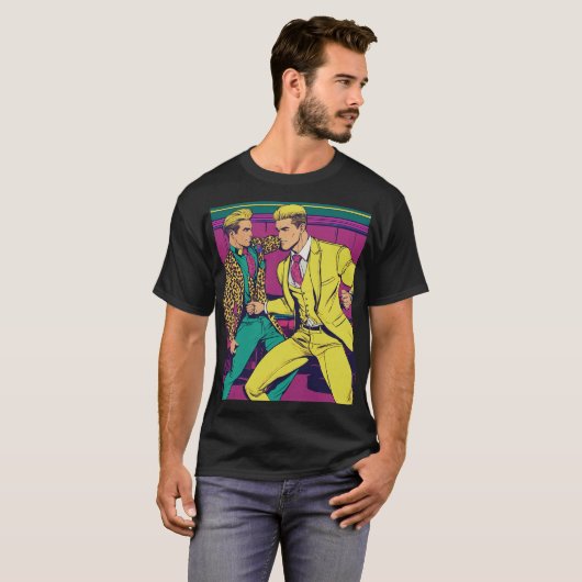 Pop Art T - shirts - Vet, Helder en Speels (Voorkant volledig)