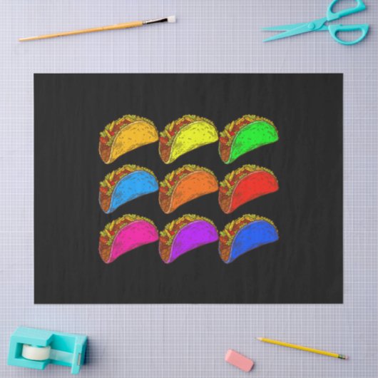 Pop Art Taco Tissuepapier (Craft)