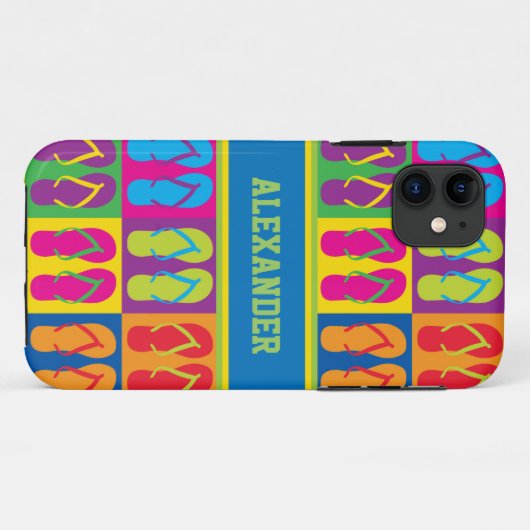 Pop Art Teenslippers Case-Mate iPhone Case (Achterkant (horizontaal))