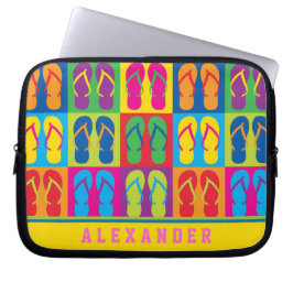 Pop Art Teenslippers Laptop Sleeve