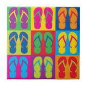 Pop Art Teenslippers Tegeltje (Voorkant)