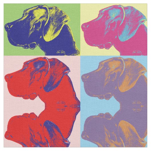 Pop Art tekening Dane Stof (Close Up)