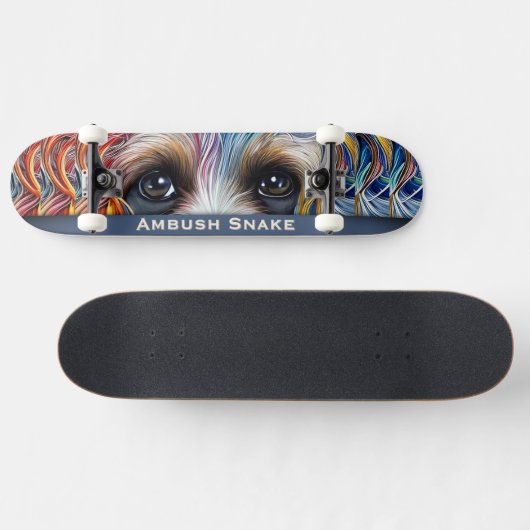 Pop Art Terrier Custom Ambush Snake Persoonlijk Skateboard (Horizontaal)