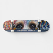 Pop Art Terrier Custom Ambush Snake Persoonlijk Skateboard (Horizontaal)