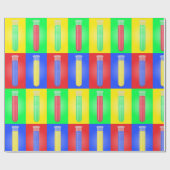 Pop Art Test Tubes Science Chemistry Laboratory Cadeaupapier (Vlak)