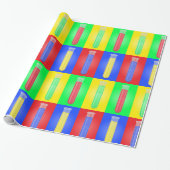 Pop Art Test Tubes Science Chemistry Laboratory Cadeaupapier (Uitgerold)