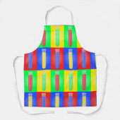 Pop Art Testbuizen Wetenschap Chemie Laboratorium Schort (Voorkant)