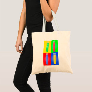 Pop Art Testbuizen Wetenschap Chemie Laboratorium Tote Bag