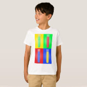 Pop Art Testbuizen Wetenschap Scheikunde Laborator T-shirt (Voorkant volledig)
