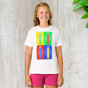 Pop Art Testbuizen Wetenschap Scheikunde Laborator T-shirt