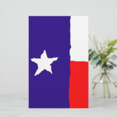 Pop Art Texaanse Staatsvlag Briefpapier (Staand voorkant)