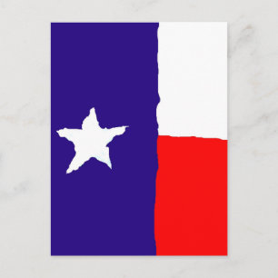 Pop Art Texas State Flag Briefkaart