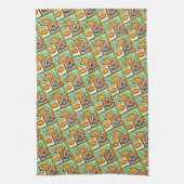 Pop Art Thanksgiving Dinner Towel Theedoek (Verticaal)