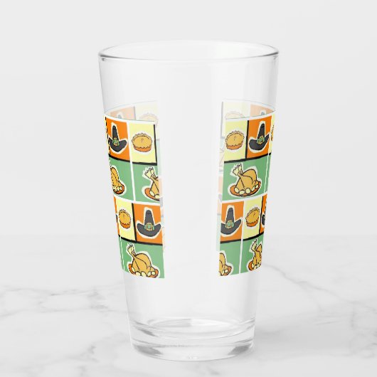 Pop Art Thanksgiving Glas (Rechts)