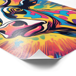 Pop Art: The Colorful Cow Foto Afdruk