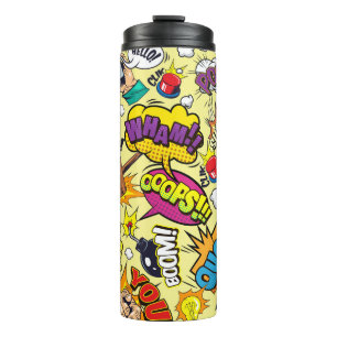 Pop Art Thermal Tumbler – Retro Comic Coolness Thermosbeker