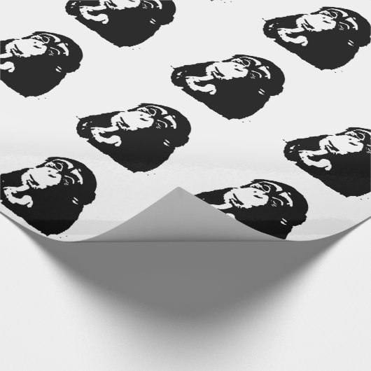 Pop Art Thinking Chimpanzee Cadeaupapier (Hoek)