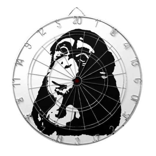 Pop Art Thinking Chimpanzee Dartbord (Voorkant)