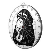 Pop Art Thinking Chimpanzee Dartbord (Voorkant Rechts)