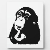 Pop Art Thinking Chimpanzee Fotoplaat (Voorkant)